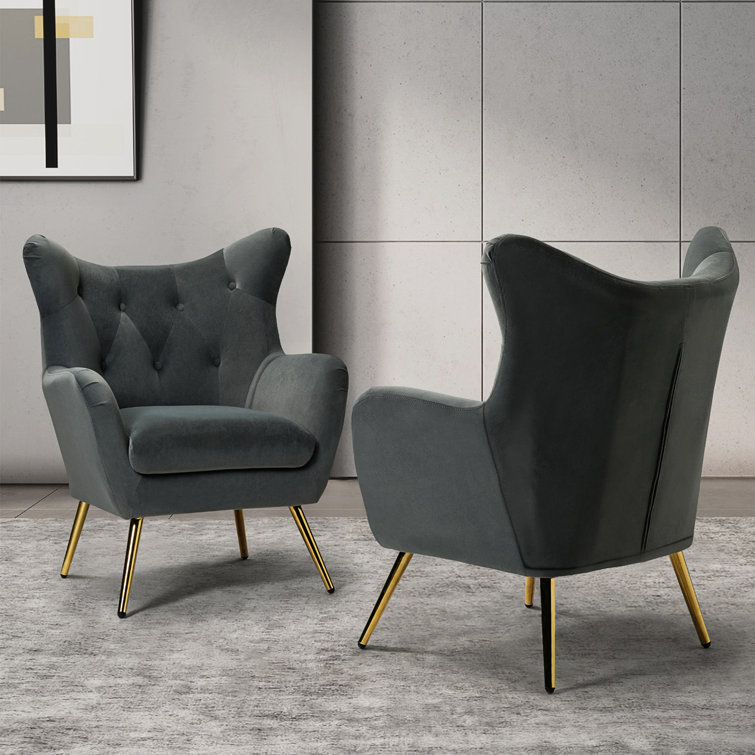 Etta Avenue™ Avianna Upholstered Wingback Chair & Reviews - Wayfair Canada